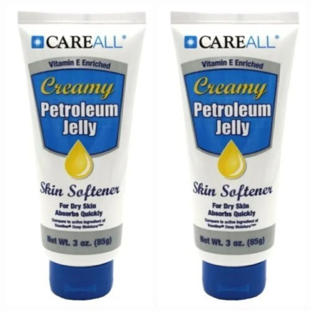 2 PACK Of CareAll Creamy Petroleum Jelly with Vitamin E, 3-oz. Tubes